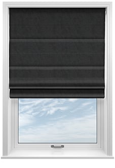 Tussah, Anthracite - Twist&Fit Roman Blind